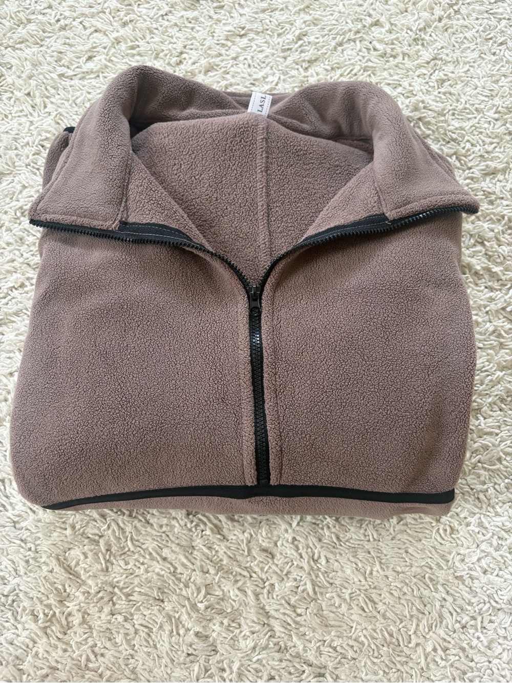Women's LASLULU Half Zip Pullover Oversized Sherpa Fleece Jacket